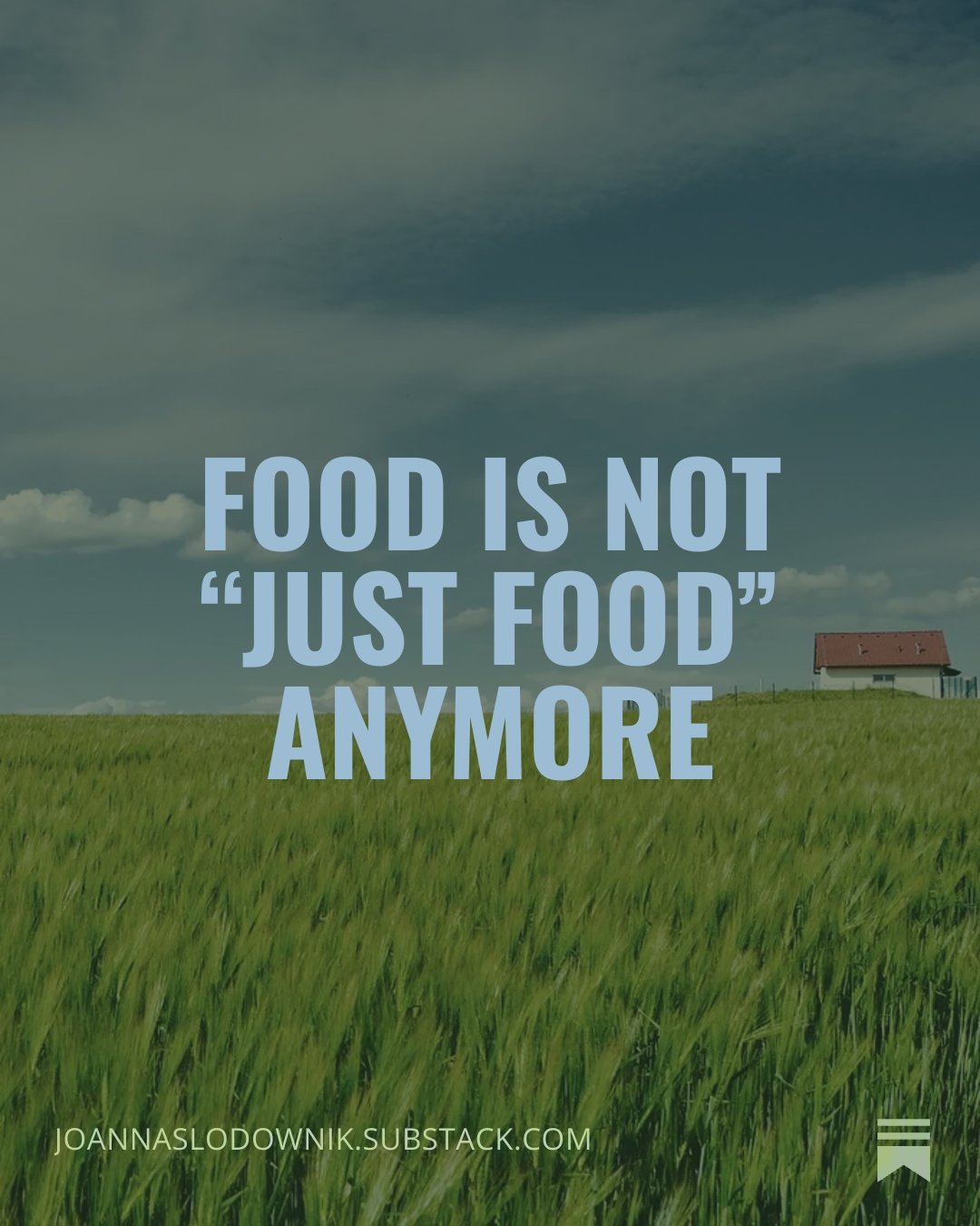 Food Is Not “Just Food” Anymore